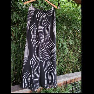 Gorgeous Samuel Dong Wide Leg Black and White Pants